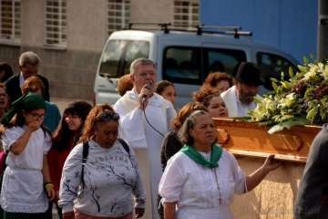 Procesión religiosa por el Valle de Jinámar-Telde (Foto F.J. Santana)